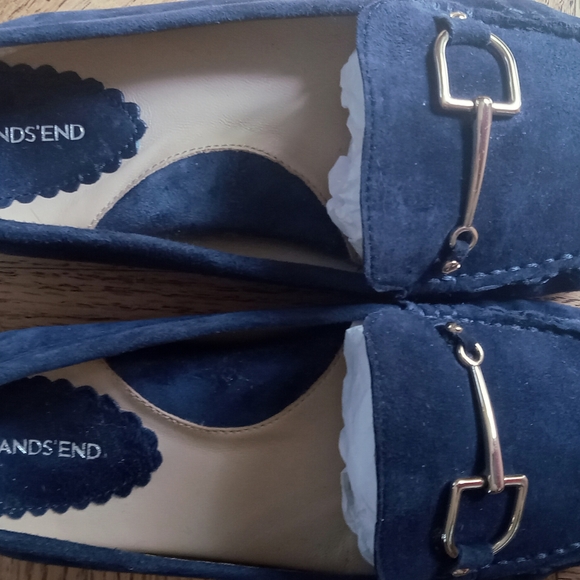 Lands' End navy driving loafers - Picture 7 of 8